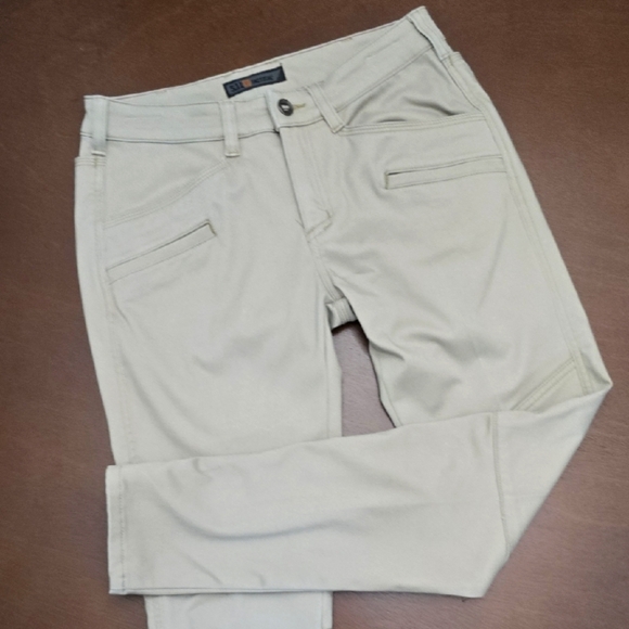 5.11 TACTICAL Light Tan Pants Zipper Detail 4 Regular - Picture 1 of 8